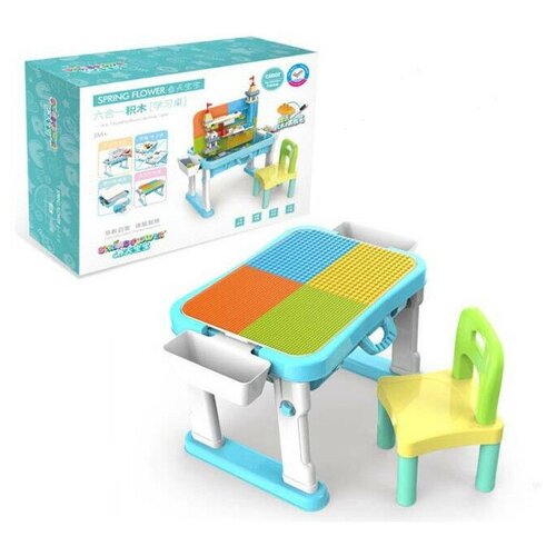 Игровой стол Veila Spring Flower 6 in 1 Building Blocks 3400