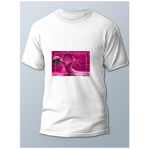 фото Футболка мужская белая кино дюна (dunes, sandworm, червь, дюна) - 21909 brut-shop
