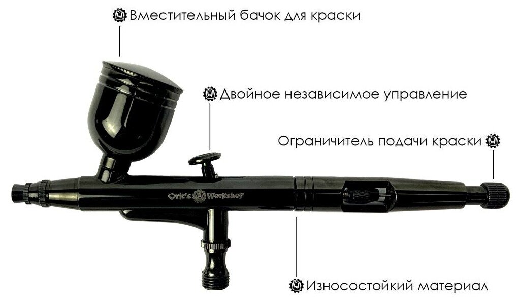 Аэрограф для моделизма и маникюра с компрессором - фотография № 9