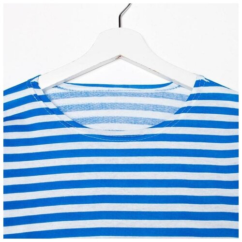 фото Лонгслив сима-ленд, размер 48, белый, синий