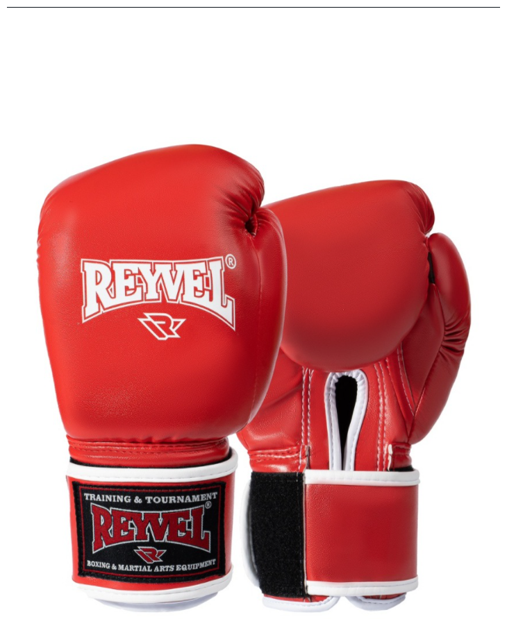 Перчатки боксёрские Reyvel Винил 80 (Красные) (14 oz)