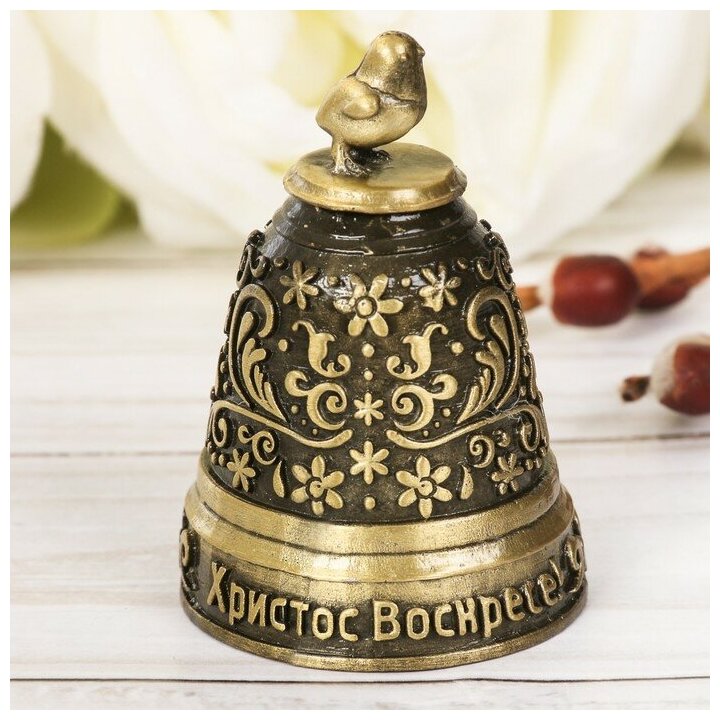 Колокольчик пасхальный «Цыплёнок», 3.7 × 5.2 см