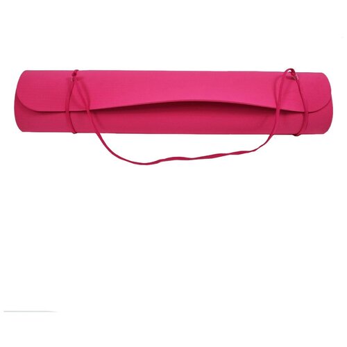 Коврик для йоги 183х61х0,4 , материал TPE, розовый