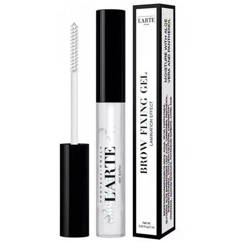 Larte del bello, Гель для фиксации бровей BROW FIXING GEL, прозрачный