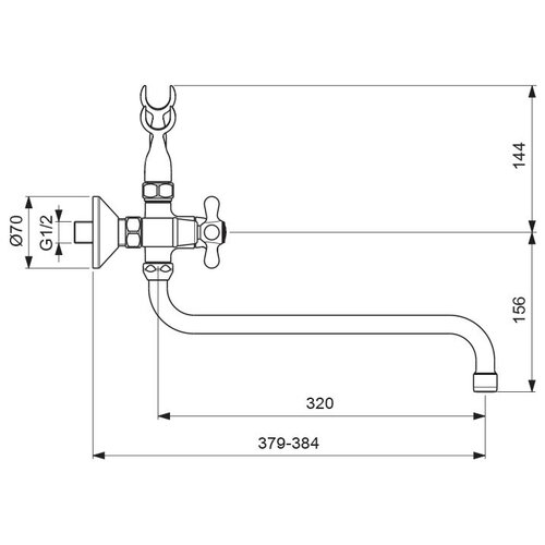 R001 OCEANMARK RETRO смеситель для ванны