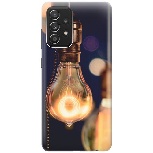 фото Силиконовый чехол на samsung galaxy a52 / самсунг а52 с эффектом блеска "ретро-лампа gosso