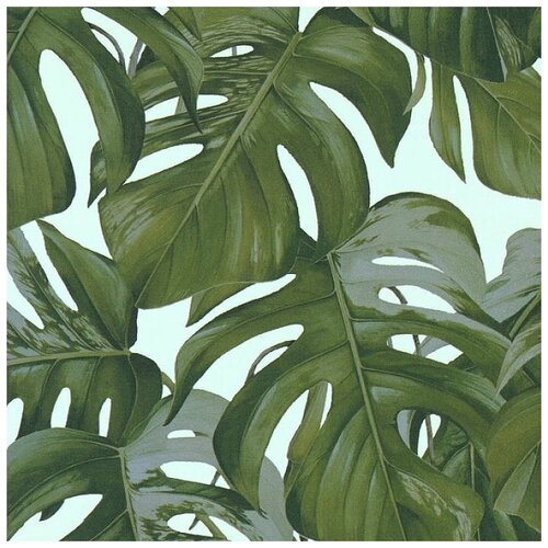 Обои Livingwalls Michalsky 3 36519-3 Винил на флизелине (0,53*10,05) Зеленый, Листья