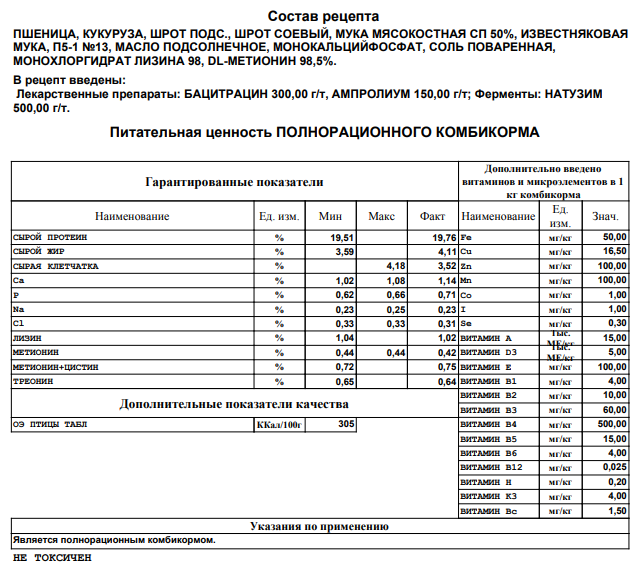 Комбикорм ПК-2 для цыплят кур-несушек "Маркорм" 15 кг, корм для цыплят молодняка кур - фотография № 2