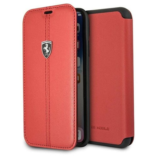 фото Чехол-книжка cg mobile ferrari heritage w booktype leather для iphone x/xs, цвет красный (fehdeflbkpxre)