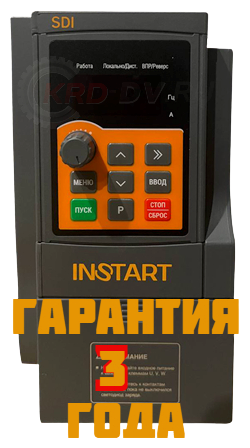 Частотный преобразователь INSTART SDI-G0.75-2B Вход:220В, 1фаза; Выход: до230В , 0-600 Гц, 3фазы