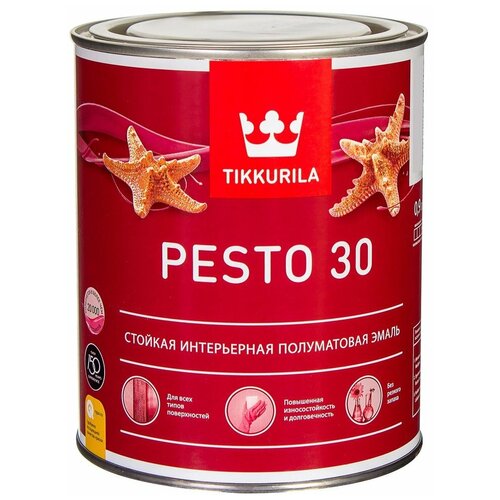 Краска алкидная Tikkurila Pesto 30 0,9L (A)