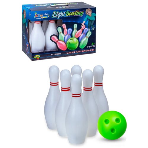 Набор Боулинг / Набор кегли с подсветкой с мячом / Боулинг для игр на улице и дома bt-bowling-light-LM01