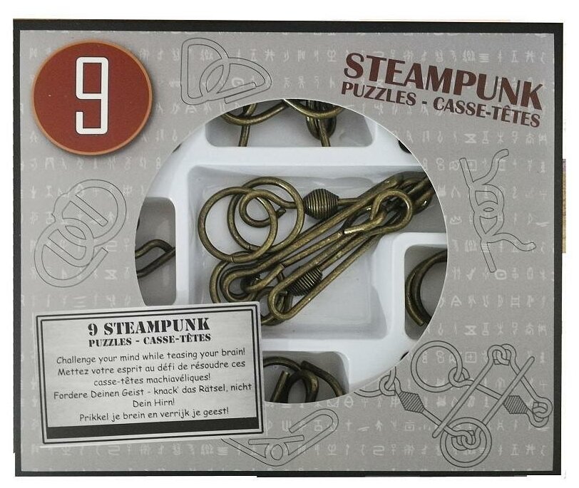 Набор головоломок Эврика: Steampunk (серый) Huzzle Cast - фото №9