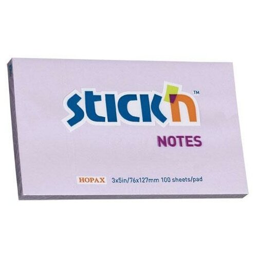 блок самоклеящийся бумажный stick n 21405 76x127 100 л пастель сиреневый Блок самоклеящийся Stick`n, цвет: пастель сиреневый, 76x127 мм, 100 листов, арт. 21405