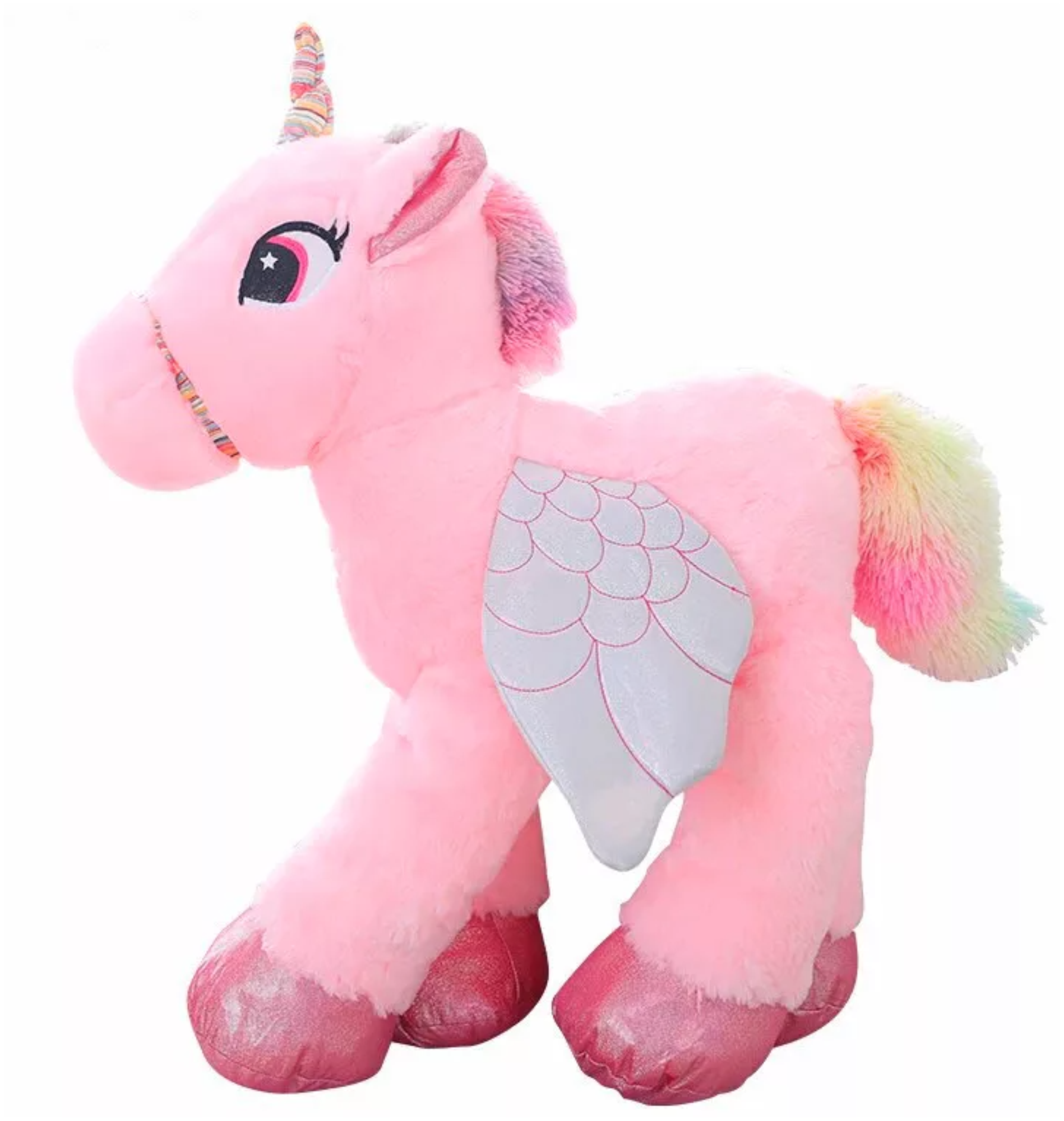 Мягкая игрушка Розовый Единорог, 90см