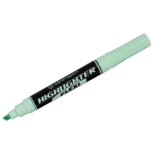 Текстовыделитель Centropen Flexi 8542 пастельный зеленый, 1-5мм, гибкий пишущий узел, 10 шт. в упаковке