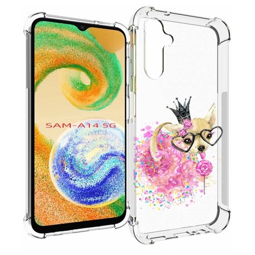 чехол mypads мини принцесса женский для samsung galaxy a14 5g задняя панель накладка бампер Чехол MyPads сладкая принцесса для Samsung Galaxy A14 4G/ 5G задняя-панель-накладка-бампер