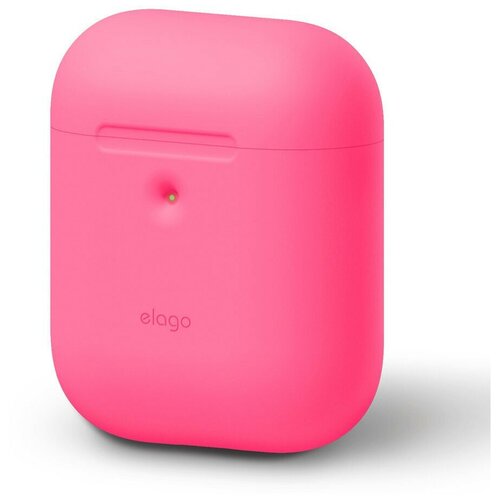 фото Силиконовый чехол elago a2 silicone case для airpods 2, цвет неоновый розовый (eap2sc-nhpk)