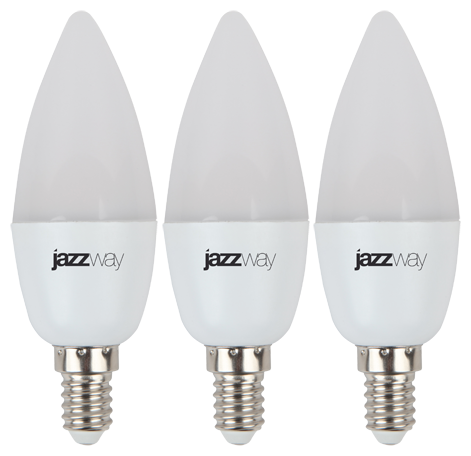 Лампа светодиодная PLED-SP C37 9w E14 5000K 230/50 2859488A Jazzway (3 шт)