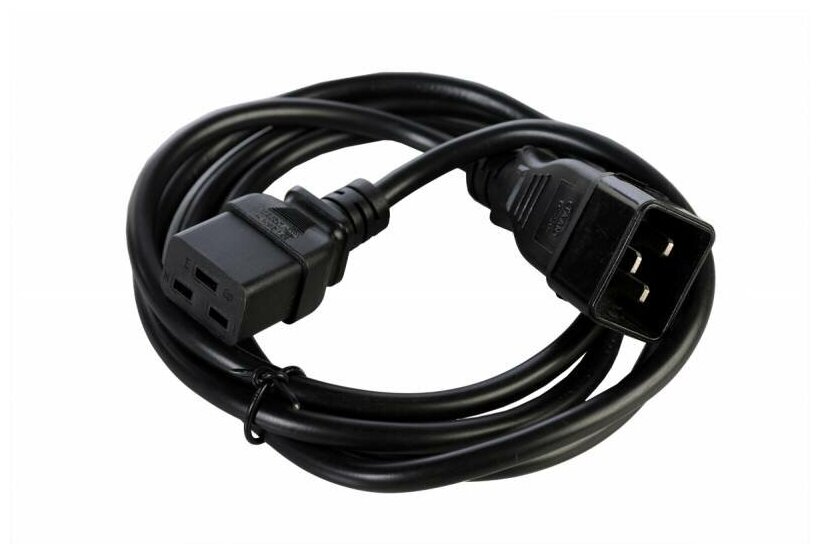 Шнур питания ЦМО R-16-Cord-C19-C20-3 (упак:1шт) 1м черный