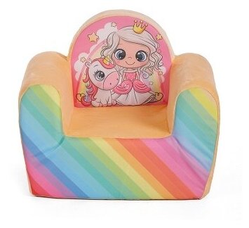 Кресло мягкое Тутси "Принцесса с единорогом" (модель "Детство") 724-2021