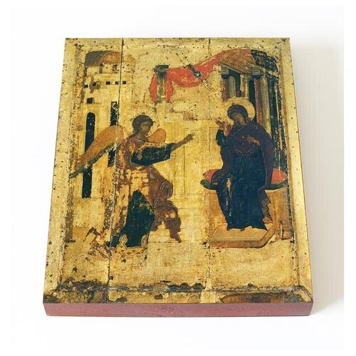 Благовещение Пресвятой Богородицы, Андрей Рублев, 1408 г, икона на доске 13*16,5 см