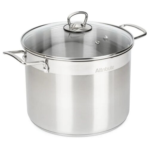 фото Кастрюля attribute master chef, 8 л, диаметр 24 см серебристый 1 8 л 24 см