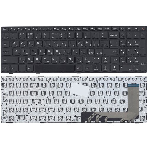 Клавиатура для ноутбука Lenovo IdeaPad 110-15ISK 110-17ACL 110-17IKB черная с рамкой клавиатура для lenovo ideapad 110 15isk 110 17acl 110 17ikb 110 17isk p n 5n20l25910