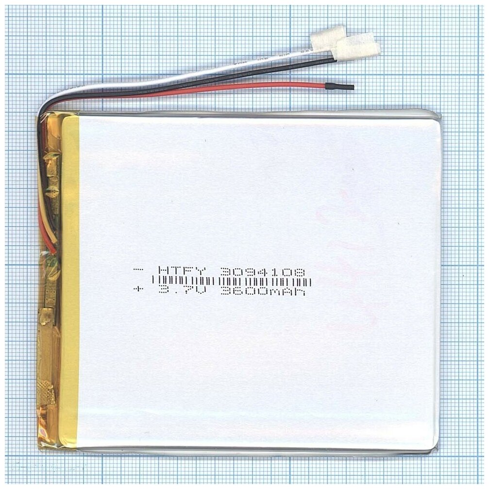 Аккумулятор Li-Pol (батарея) 3x94x108mm 3pin 3.7V/3600mAh