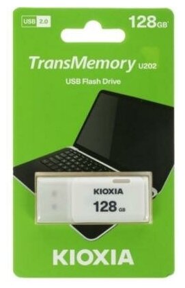 Toshiba Флешка 128Gb Toshiba LU202W128GG4 USB 2.0 белый