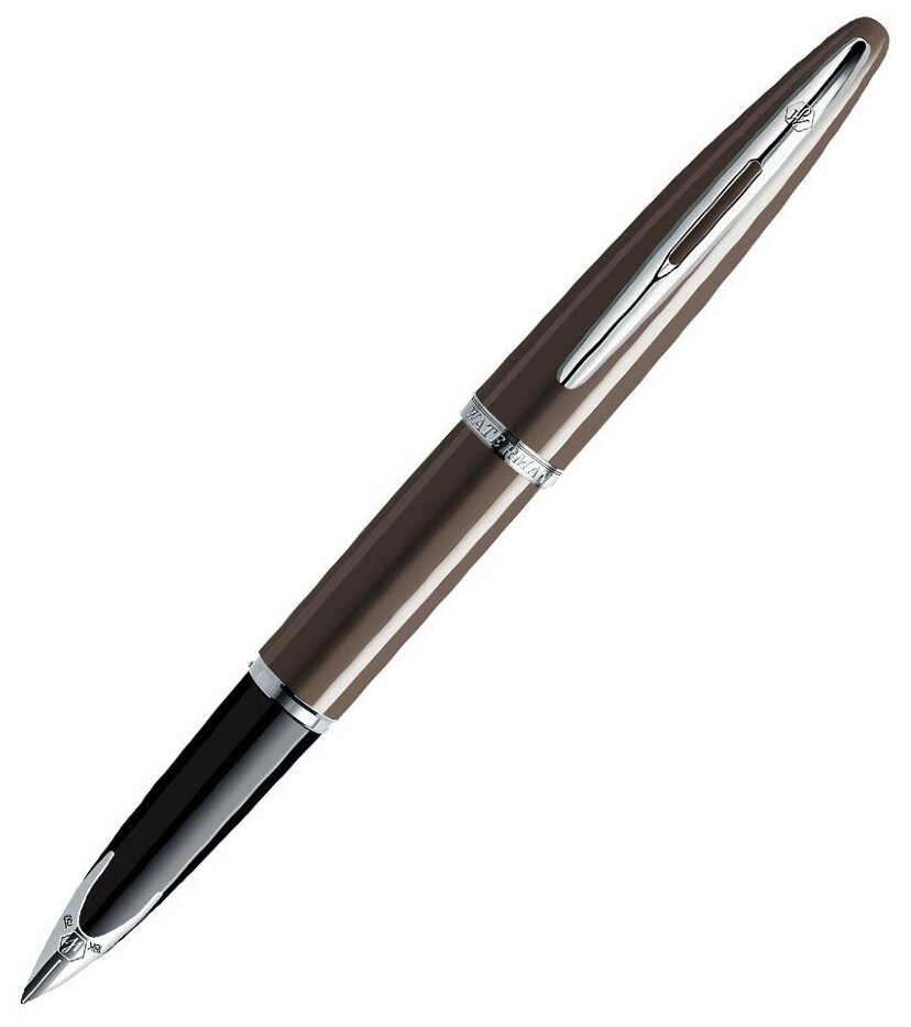 Waterman S0839700 Перьевая ручка waterman carene, frosty brown st (перо f)