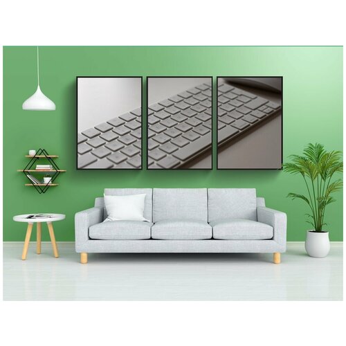 фото Набор модулных постеров для интерьера "компьютер, технология, ноутбук" 60x90 см. в тубусе, без рамки lotsprints