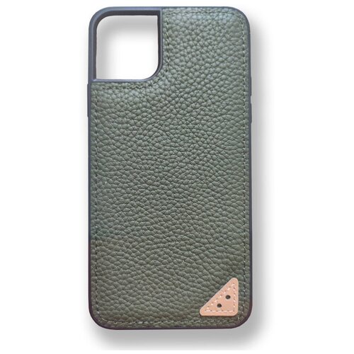 Кожаный чехол накладка Melkco Origin Series Snap Ring Case для Apple iPhone 11 Pro Max, темно-зеленый