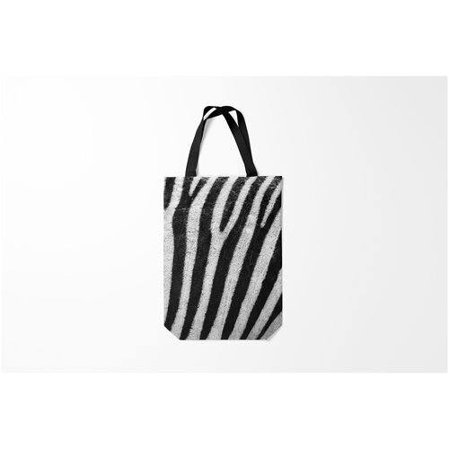 фото Сумка-шоппер / 31х42 см / звери / зебра burnettie