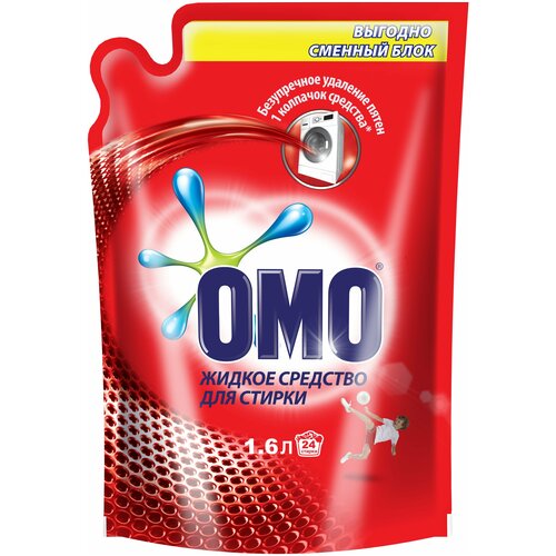 Гель для стирки OMO универсальный, 1.6 л, мягкая упаковка
