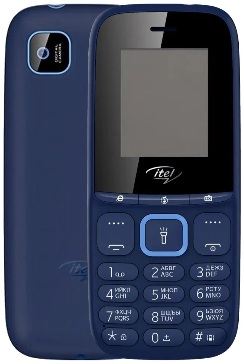 Сотовый телефон ITEL IT2173, 1.77", 2 sim, 1000 мАч, темно-синий itel 6958405