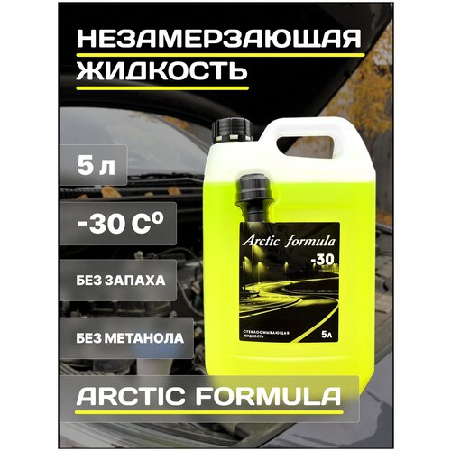Жидкость стеклоомывателя зимняя незамерзающая Arctic Formula -25 С, 5 л, EuroStandart с лейкой