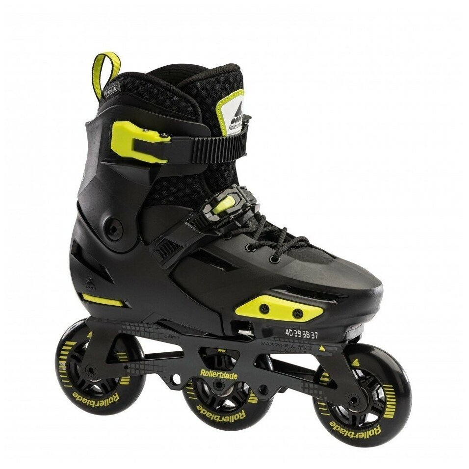 Ролики Rollerblade Apex 3WD - 2022 Black/Lime р. 29-32