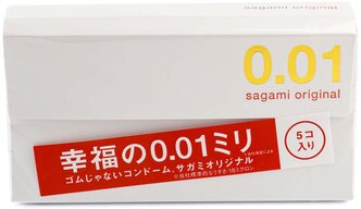 Презервативы Sagami Original 0.01, 5 шт.