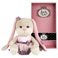 Мягкая игрушка Maxitoys Jack&ampLin Зайка в Вечернем Розовом Платье, 25 см, в Коробке JL-022003-25