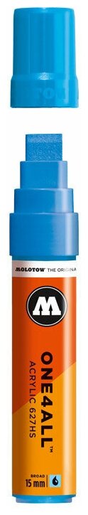 Акриловый маркер Molotow 627HS One4All 627205 (161) голубой 15 мм