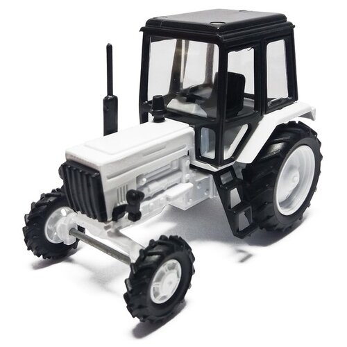 фото Сувенирная модель трактора мтз-82 люкс-2 белый 1:43 denco store