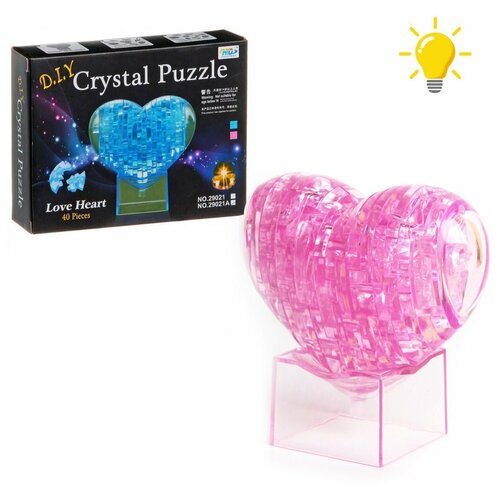 Пазл 3D наша игрушка 29021A Сердце с подсветкой