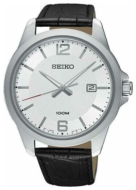 Наручные часы SEIKO Promo, черный, серебряный