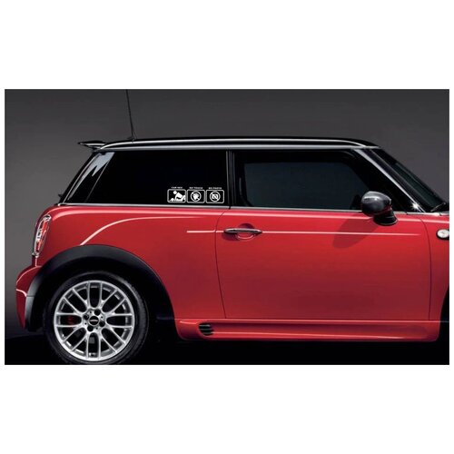 Наклейки на автомобиль, Стикеры самоклеящиеся/Белый