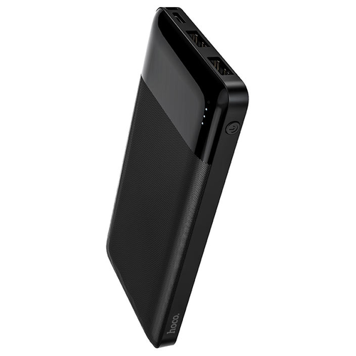 Портативное зарядное устройство Hoco J72 2USB, Type-c, micro USB 2.0, 10000mAh, черное
