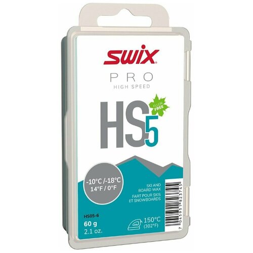 фото Парафин swix hs5 turquoise, 60 г