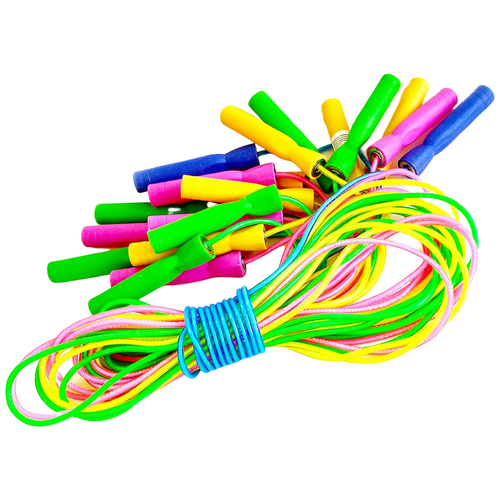 фото R18105 скакалки (10 штук) пвх с подшипником 2,7 м. (мультиколор) hawk