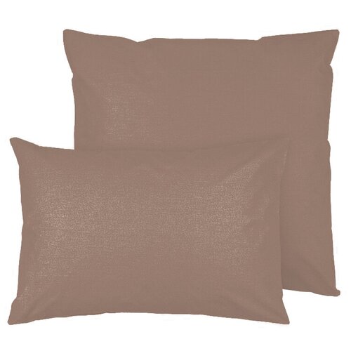 Набор наволочек -2 шт,сатин, 50*70, мокко