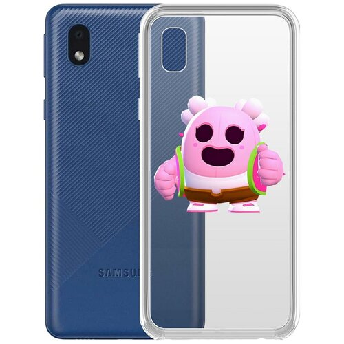фото Чехол-накладка clear case brawl stars-сакура спайк для samsung galaxy a01 core (a013) krutoff group